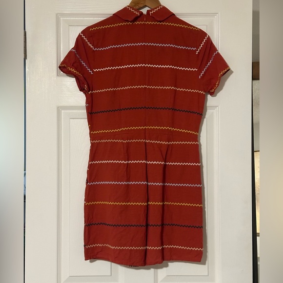 🍂🍁Francesca’s Brand Red Short-Sleeve Romper - Picture 3 of 3